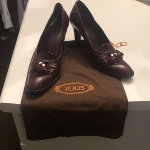 Tod’s Tassel Heeled Loafer